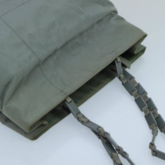 PRADA Tote Bag Nylon Gray Auth mr715 - Picture 6 of 16